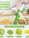 4 In 1 Vegetable Cutter Chopper Adjustable Multi-function Best option for cooking in Ramadan Mubarak